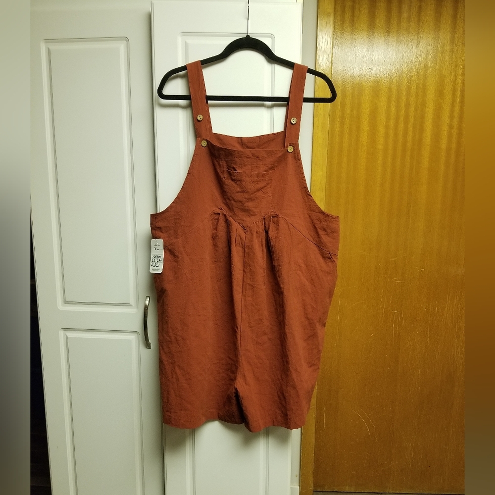 🍁🌺Unbranded romper shorts with adjustable straps and front pocket